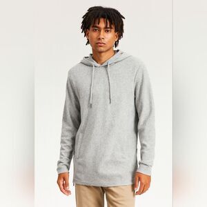 PacSun Reign Storm Nomad Gray Side Zip Cross Neck Hoodie Sweatshirt Size S Light